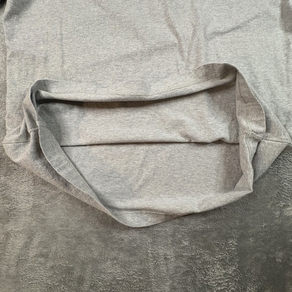 Lands' End Super-T Unisex L Mock Neck Gray LS Shirt SEE DESCRIPTION - Picture 6 of 15